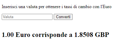 Conversione Valuta Programma Concluso