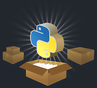 Python Logo Che Emana Luce