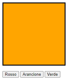Quadrato con tasti per cambio colore